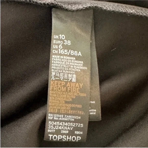 Topshop blue sparkly sleeveless mini sheath dress Size 6 EUC - Picture 7 of 7